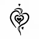 Crying Heart tattoo design idea