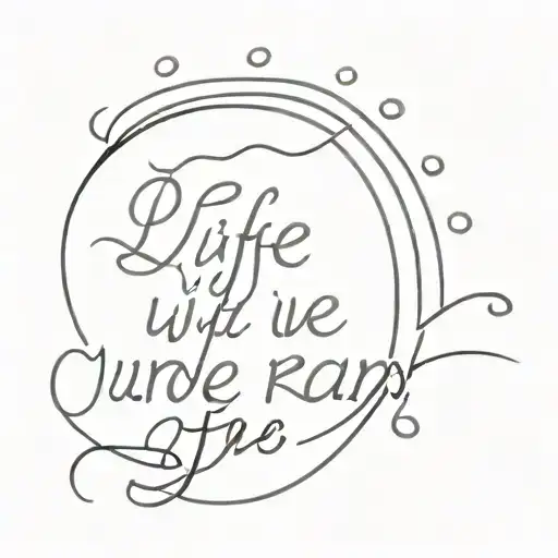 small tattoo with the phrase in Catalan: if life is a fire, we will sing under the rain tattoo design idea