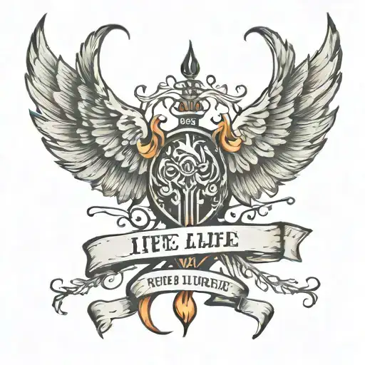 small tattoo with the phrase in Catalan: if life is a fire, we will sing under the rain tattoo design idea