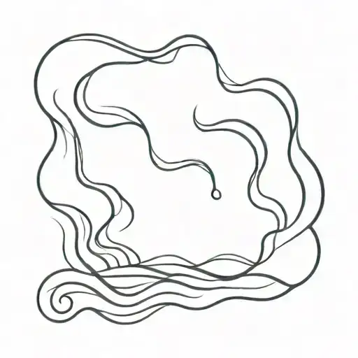 Water ripple tattoo design idea