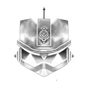 the shape separated of the following helmets spartan helmet, medieval helmet, samurai helmet, penacho azteca all of this tattoo design idea