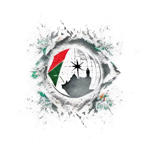 Rise of Palestine tattoo design idea