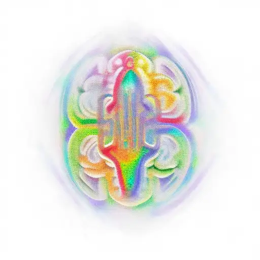 matrix brain tattoo design idea