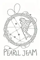 Pearl Jam lyric incorporated tattoo design idea