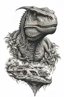 trex tattoo design idea