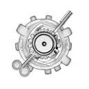 gears tattoo design idea