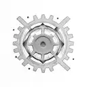 gears tattoo design idea