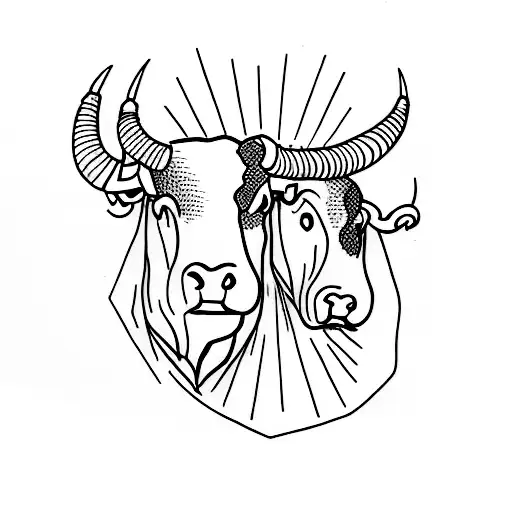 Spanish bull and matador  tattoo design idea