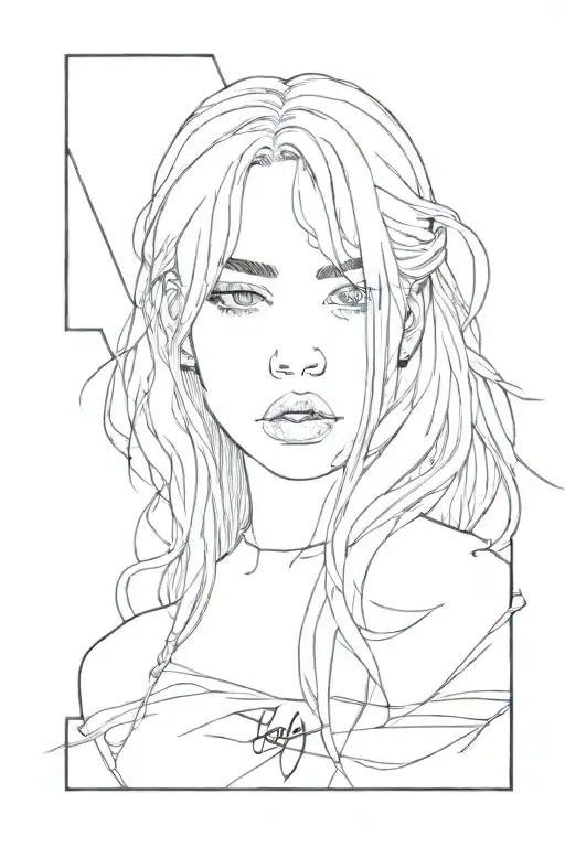 the song the greatest by Billie eilish tattoo design idea