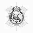 real Madrid  tattoo design idea