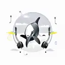 Orca as a DJ tattoo design idea