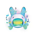 Orca making music tattoo design idea