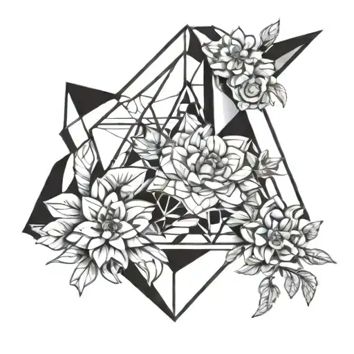 draw me a geometric realism tattoo design to show my birthday of 19th May 1993 tattoo design idea