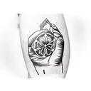 starting at the wrist go up the inner part of the forearm until you reach the bicep is a road on the forearm thats been  tattoo design idea