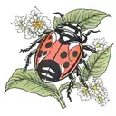 Ladybug tattoo design idea
