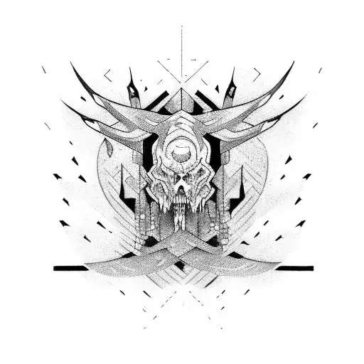 dead ronin tattoo design idea