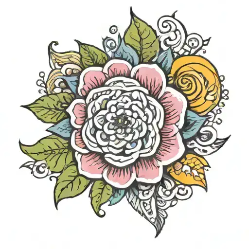 Colombian traditional tattoo design idea