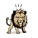 Lion matrix tattoo design idea