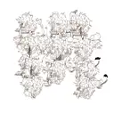 Lion matrix tattoo design idea