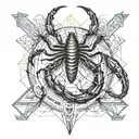 scorpion,  eiffel tower,  celtic family sign tattoo design idea