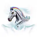 the pale horse tattoo design idea