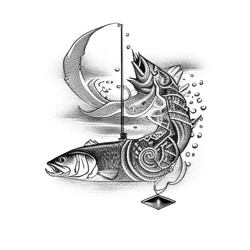 dementia fishing scotland tattoo design idea