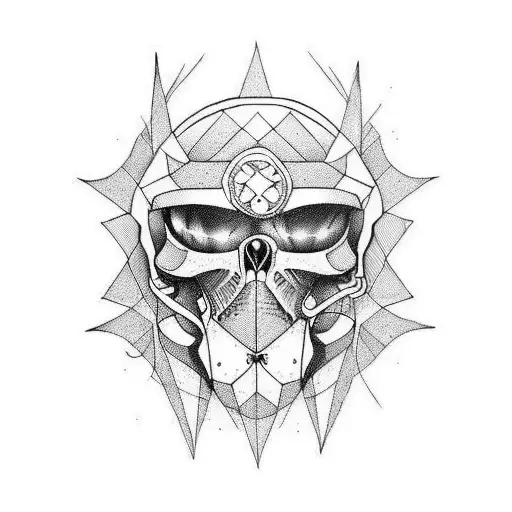 artist biker peace tattoo design idea