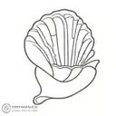 renaissance shell tattoo design idea