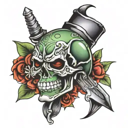 bar tattoo design idea