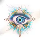Evil Eye tattoo design idea