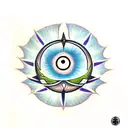Evil Eye tattoo design idea