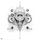 dali tattoo reference in fine line tattoo design idea