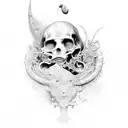 dali tattoo reference in fine line tattoo design idea