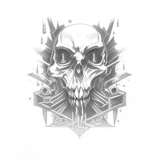 evil darkness  tattoo design idea