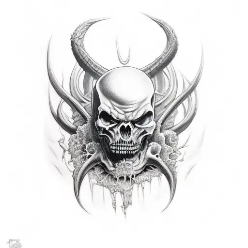 evil darkness  tattoo design idea