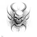 evil darkness  tattoo design idea