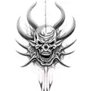 evil darkness  tattoo design idea
