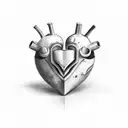 Crying Heart tattoo design idea