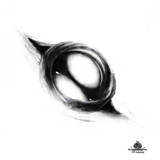 black hole tattoo design idea