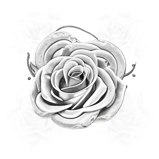 snake with roses tattoo design idea