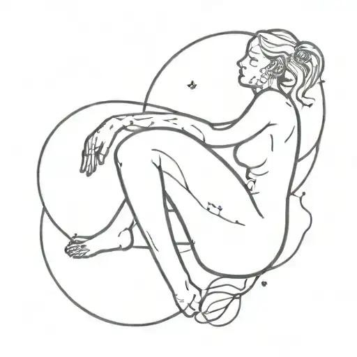 death, healing, sadness and journey towards living tattoo design idea