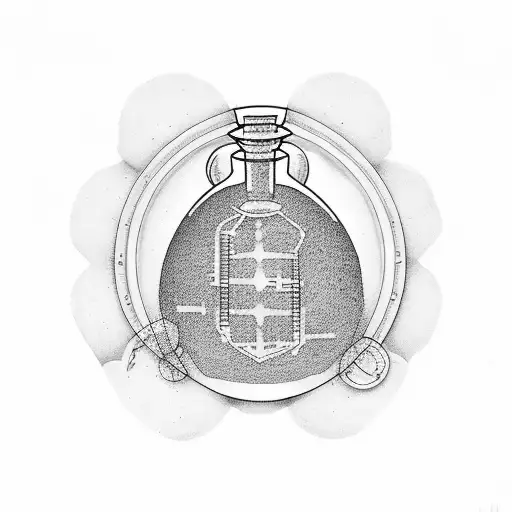 Walter Hartwell White together with a chemical flask tattoo design idea