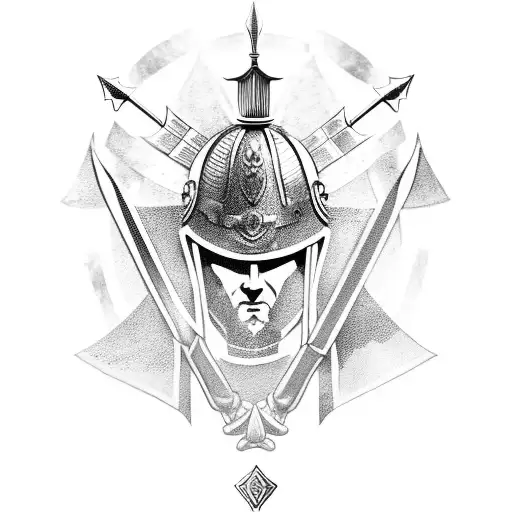 gladiator, armour, roman, weapons tattoo design idea