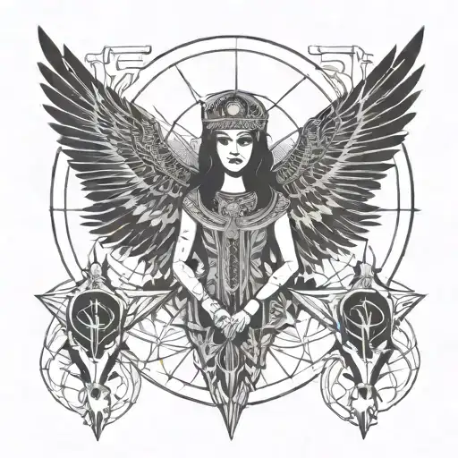 Isis Goddess tattoo design idea