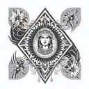 Isis Goddess tattoo design idea