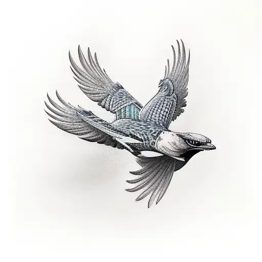 thunderbird for inner bicep  tattoo design idea