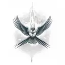thunderbird for inner bicep  tattoo design idea