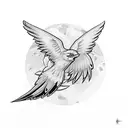thunderbird for inner bicep  tattoo design idea