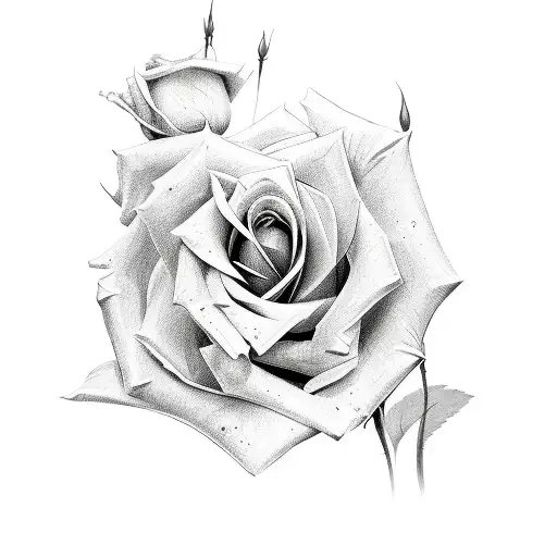 Rose tattoo design idea