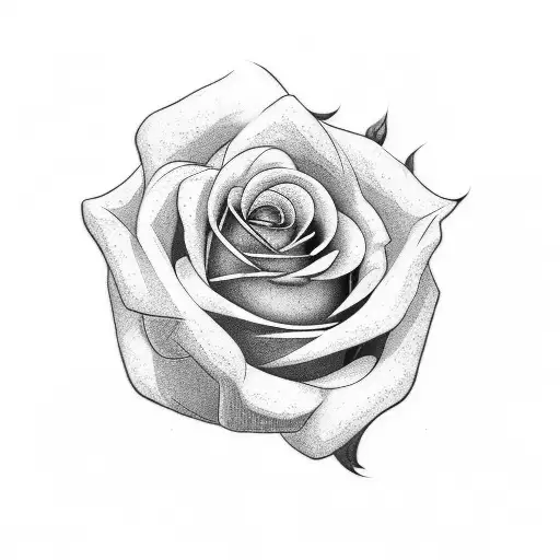 Rose tattoo design idea